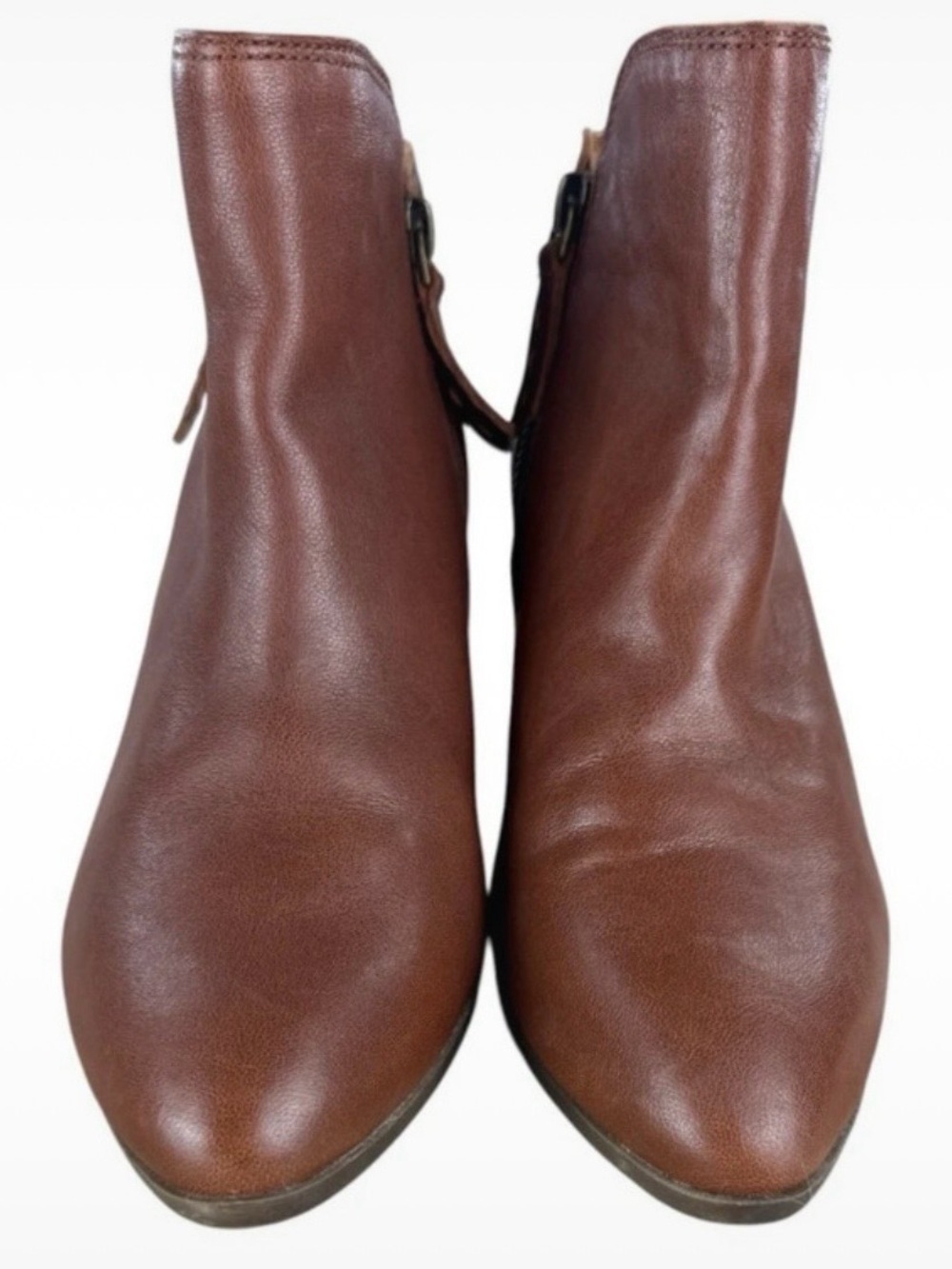 Frye Judith double-zip ankle boots in whiskey brown